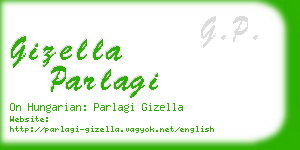 gizella parlagi business card